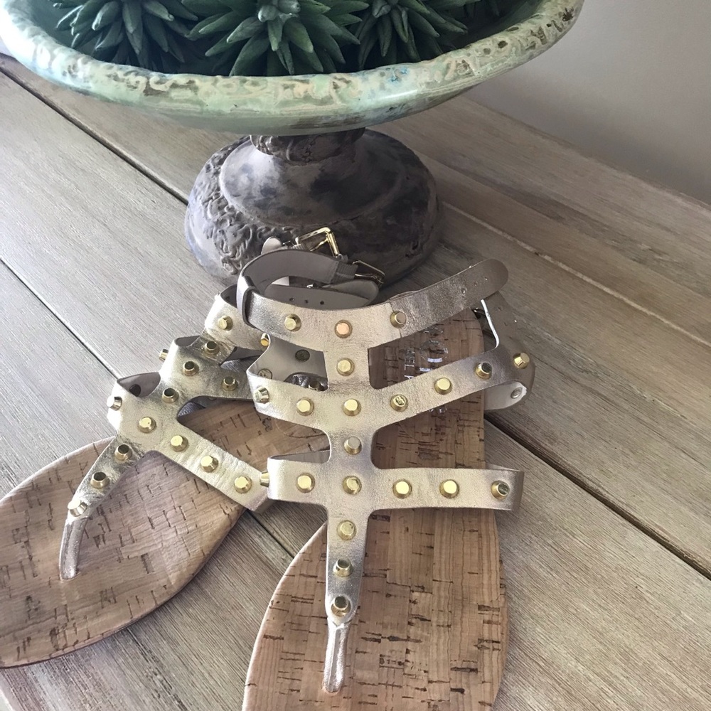 Michael Kors Gold Metallic Sandals